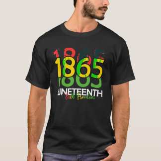Camiseta Décima Junta Celebrando a Liberdade Negra 1865 Hom
