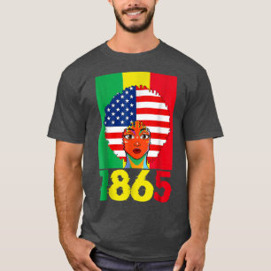 Camiseta Décima Junta de Bandeira Afro-Americana 1865 Black