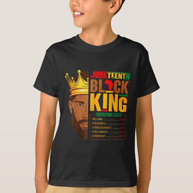 Camiseta Décima Junta de Black King Nutritional Facts Orgul (Frente)
