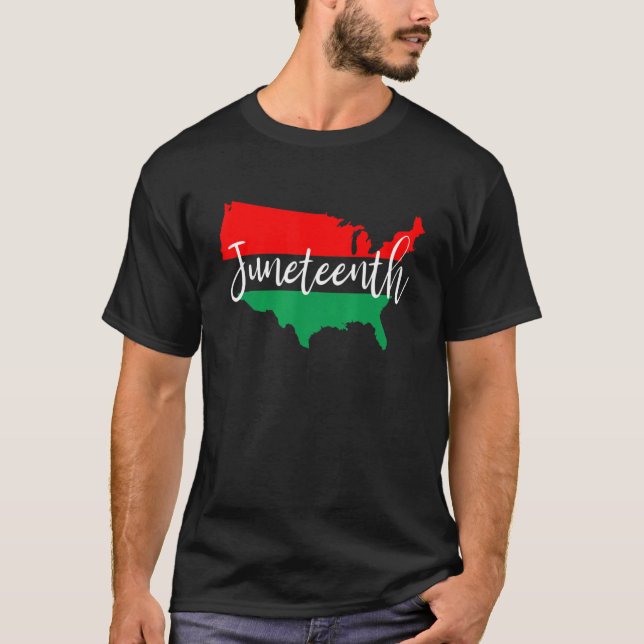 Camiseta Décima Junta dos Estados Unidos Mapa da Liberdade  (Frente)