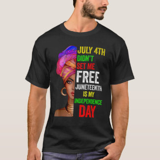 Camiseta Décima Junta é a minha garota negra no dia da inde