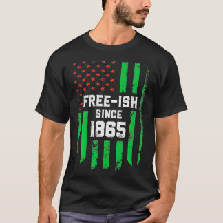 Camiseta Décima Junta EUA Bandeira Freeish 1865
