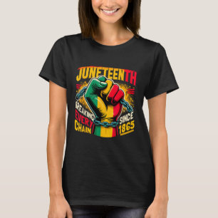 Camiseta Décima Junta Quebrando Cada Cadeia Desde 1865 Blac