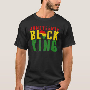 Camiseta Décima Junta Rei Negro Dia da Emancipação Melanina