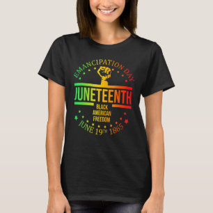 Camiseta Décima Negra Liberdade Americana 19 de junho de 18