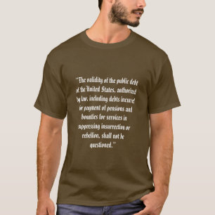 Camiseta Décima Quarta Alteração Dívida Pública