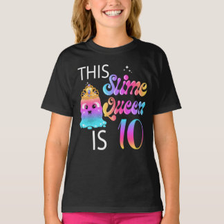 Camiseta Décima Rainha de Aniversário do Slime presentes pa