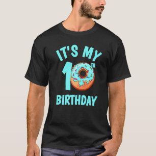 Camiseta Décima Rosquinha de aniversário com aspersores Díg