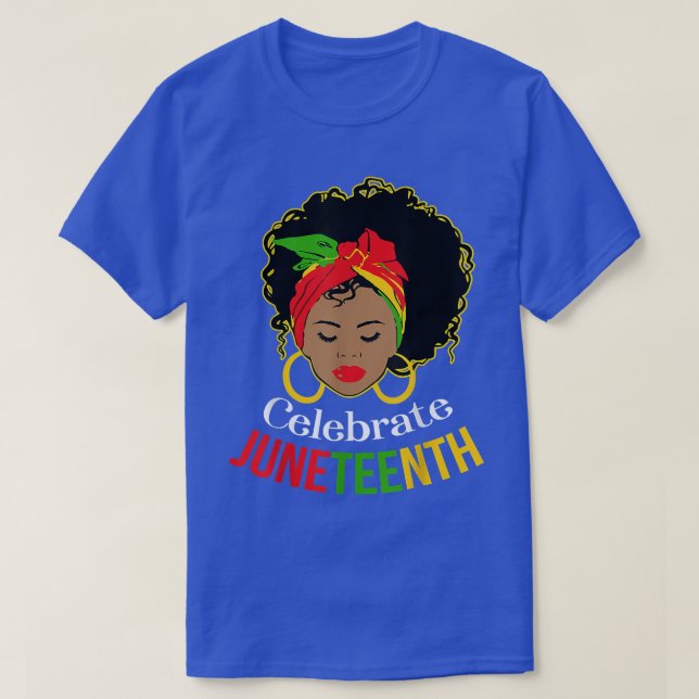 Camiseta Décima Sétima Acentos Afro-Americanos Liberdade H (Frente do Design)