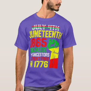 Camiseta Décima Sétima Ancestrais Black African American Fi