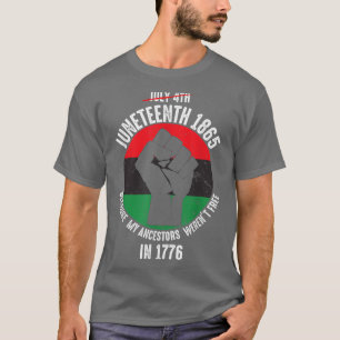 Camiseta Décima Sétima Ancestrais Black African American Fl