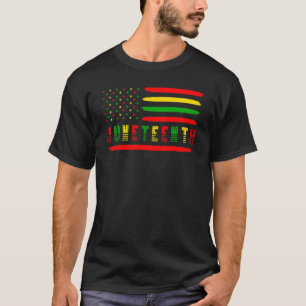 Camiseta Décima Sétima Bandeira Americana Melanin Black Org