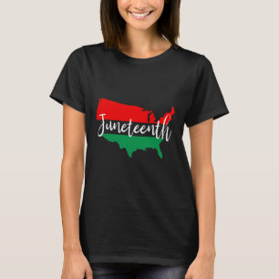 Camiseta Décima Sétima Celebração da Liberdade Negra para o