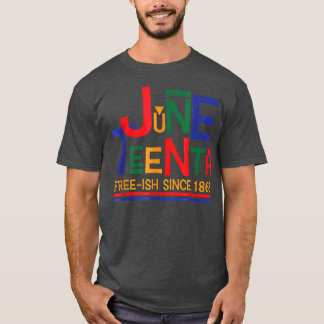 Camiseta Décima Sétima Celebração Livre Ish Desde 1865 Retr
