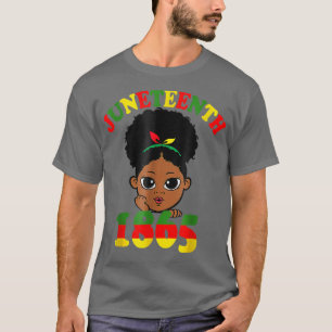 Camiseta Décima Sétima Celebrando 1865 Meninas Negras Cute