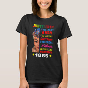 Camiseta Décima Sétima Celebrando Linda Melanina Mulheres F
