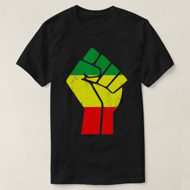 Camiseta Décima Sétima História Negra Americana Junho Afric (Frente do Design)