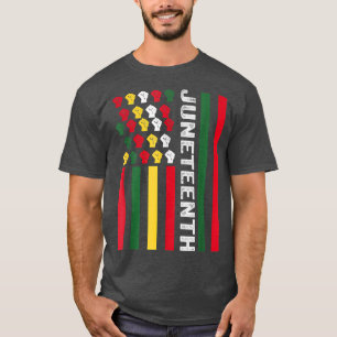 Camiseta Décima Sétima História Negra Sinalizador Africano 