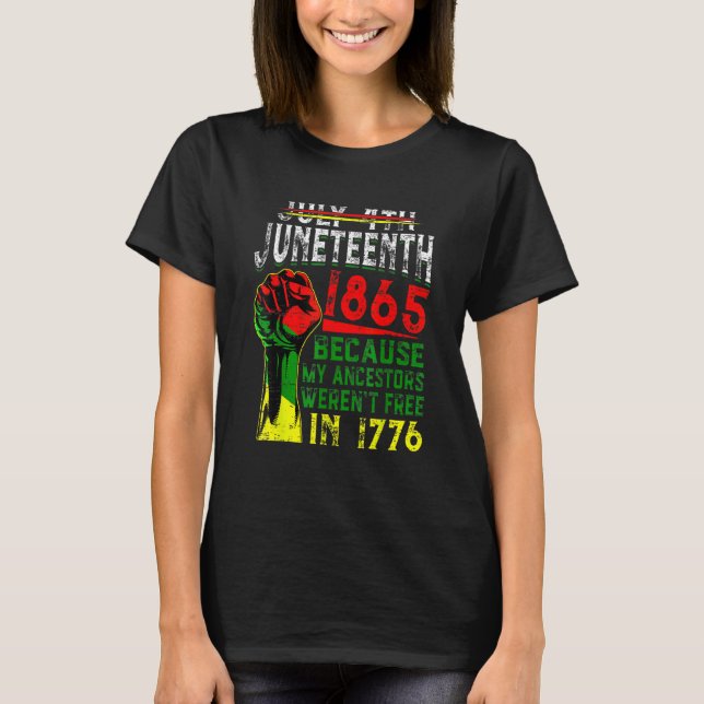 Camiseta Décima Sétima História Retrora Preta Mês Meus Ance (Frente)