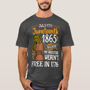 Camiseta Décima Sétima Negras Porque a minha Ancestora não