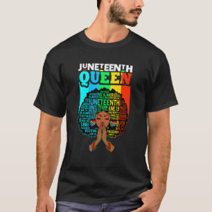 Camiseta Décima Sétima Rainha Afro Mulher Negra Reze Melani