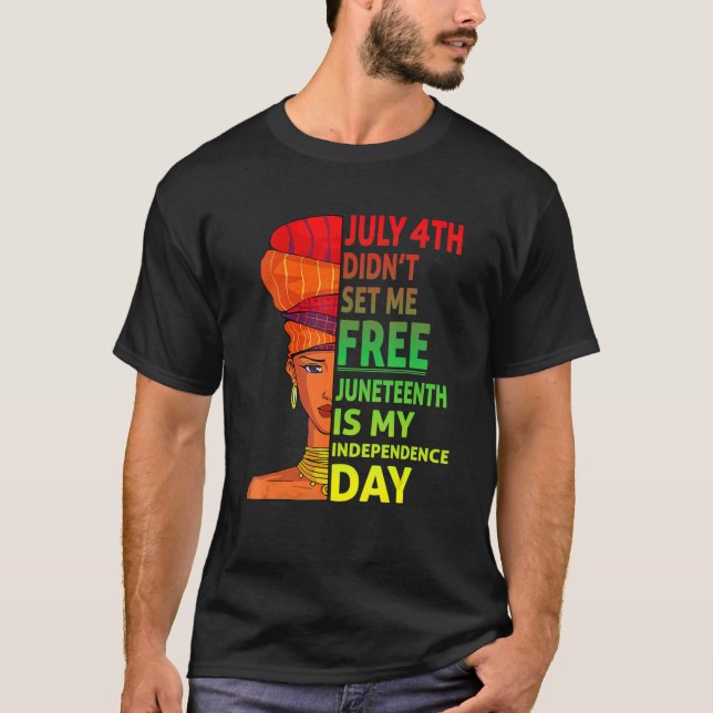Camiseta Décima Sétima Rainha Negra Independência 1865 Libe (Frente)