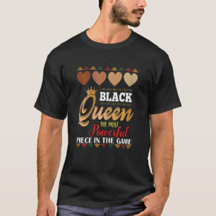 Camiseta Décima Sétima Rainha Negra Mais Poderosa Xadrez Af