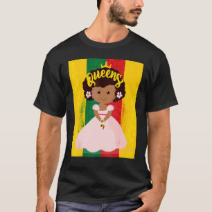 Camiseta Décima Sétima Rainha Negra Menina Magia Melanina M