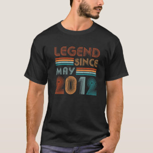 Camiseta Décimo Aniversário Da Legenda De 10 Anos Desde Mai