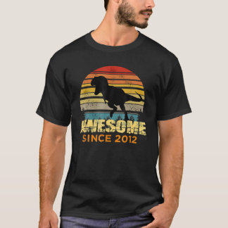 Camiseta Décimo Aniversário Dinossauro 10 Anos Menino Fantá