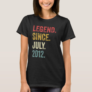 Camiseta Décimo Aniversário, Lenda De 10 Anos Desde Julho D