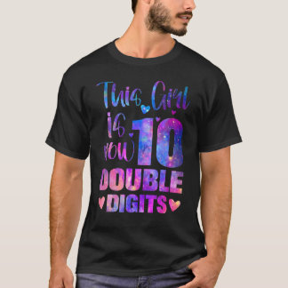 Camiseta Décimo Aniversário Presente Esta Garota Tem Agora