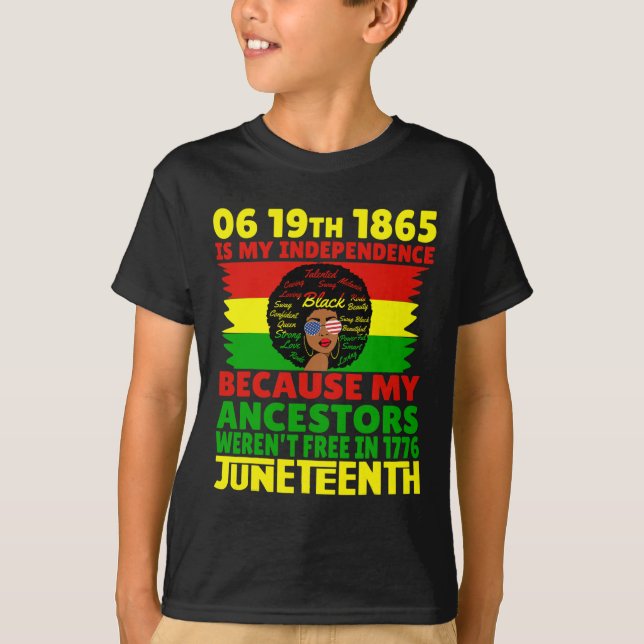 Camiseta Décimo De Junho É Meu Dia De Independência Negro L (Frente)