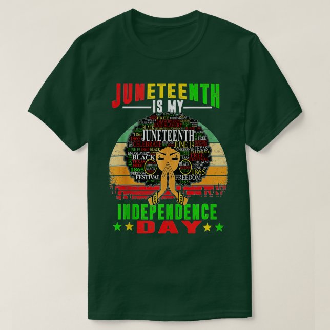 Camiseta Décimo de Junho é o Dia da Independência Mulheres  (Frente do Design)