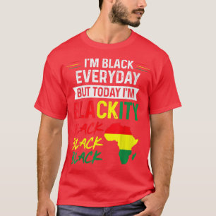 Camiseta Décimo de Junho Eu sou Negro Todos os dias Mas hoj