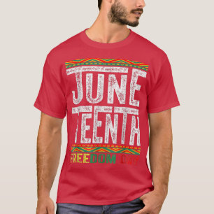 Camiseta Décimo Junho Desde 1865 História Negra Mês Liberda
