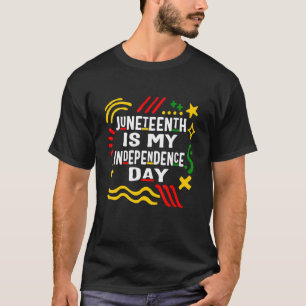 Camiseta Décimo Junho é o Dia da Independência Afro-America