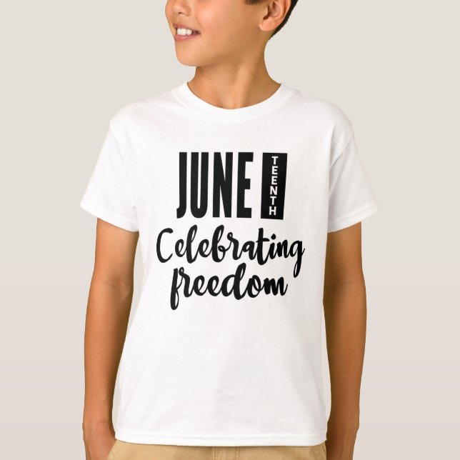 Camiseta Décimo Junho, Liberdade da Afro-Americana. (Frente)