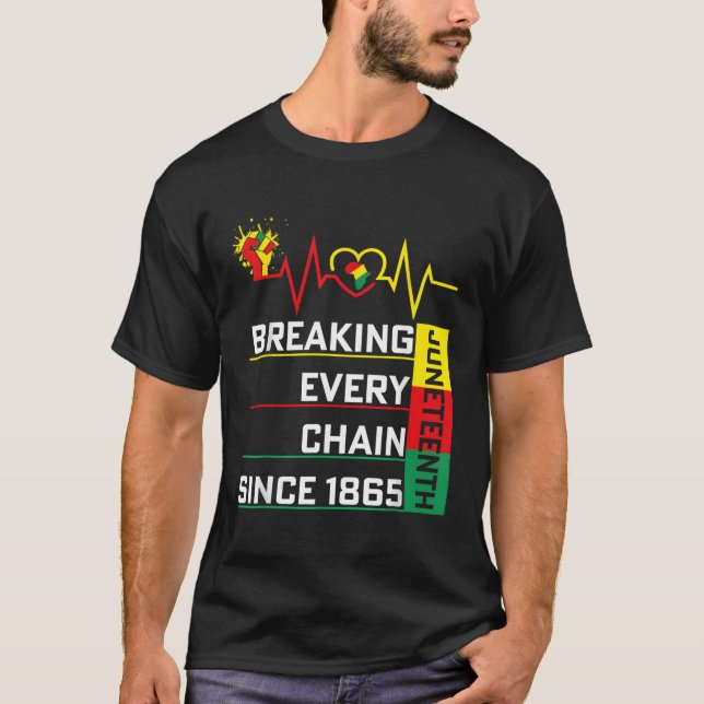 Camiseta Décimo Junho Quebrando Todas As Correntes Desde 18 (Frente)