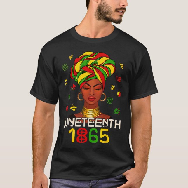 Camiseta Décimo Junto Celebra do Dia da Liberdade Africano  (Frente)