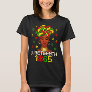 Camiseta Décimo Junto Celebra do Dia da Liberdade Africano 