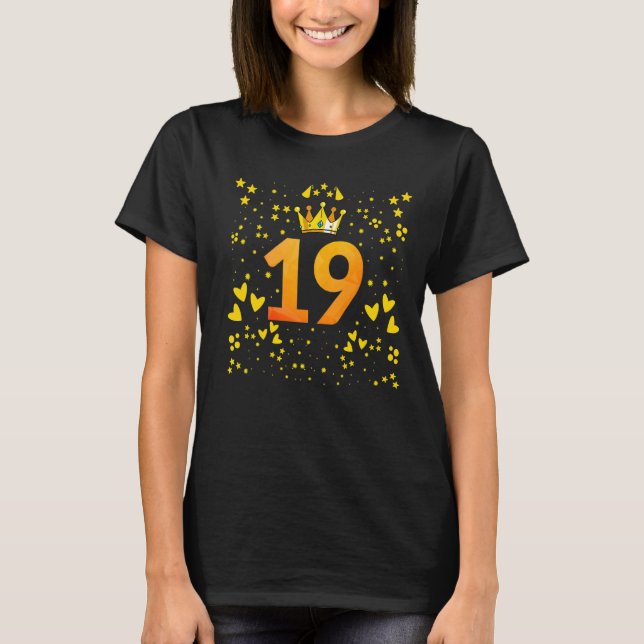 Camiseta Décimo nono aniversário (Frente)
