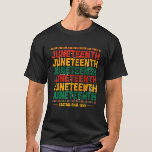 Camiseta Décimo nono dia 1865 História Negra América Africa