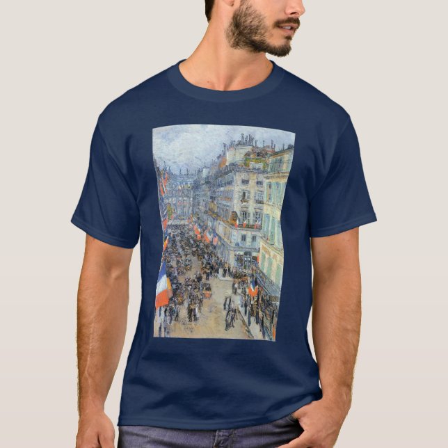 Camiseta Décimo quarto de julho, Rue Daunou, de Childe Hass (Frente)