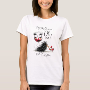 Camiseta Decisões de Encher o Copo Fazem Boas Histórias C
