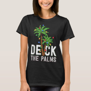 Camiseta Deck A Palm Tree Acende A Família Tropical Havaian