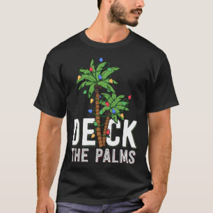 Camiseta Deck A Palm Tree Acende A Família Tropical Havaian