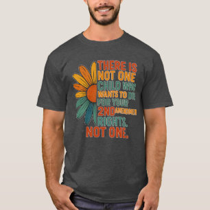 Camiseta Declaração Anti-Arma Negrito com Arte Margarida Co