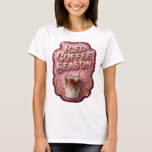 Camiseta Declaração Café com Gelo SEASON Design Moderno