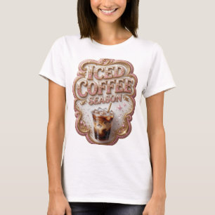 Camiseta Declaração Café com Gelo SEASON Design Ousado Dour